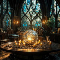 石造りの聖堂に広がる、無数の蠟燭が織りなす神聖な光景の写真