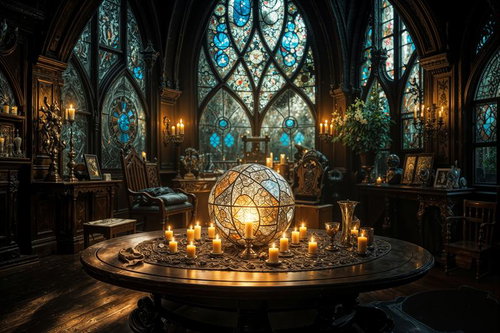 石造りの聖堂に広がる、無数の蠟燭が織りなす神聖な光景