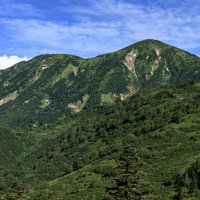 頚城山塊最高峰の火打山（ひうちやま）の登山風景の写真