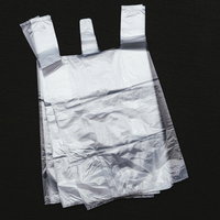 手持ちポリ袋10枚入り 白いレジ袋 コンビニ買い物用の写真