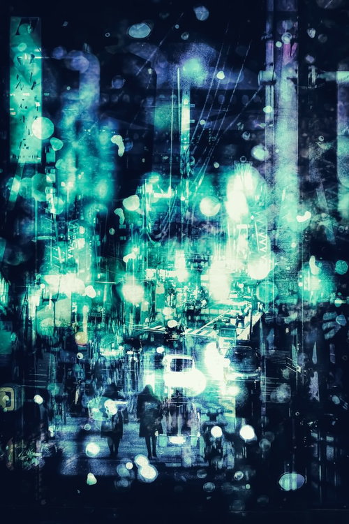 升に盛った大豆と節分の豆まき（フォトモンタージュ）