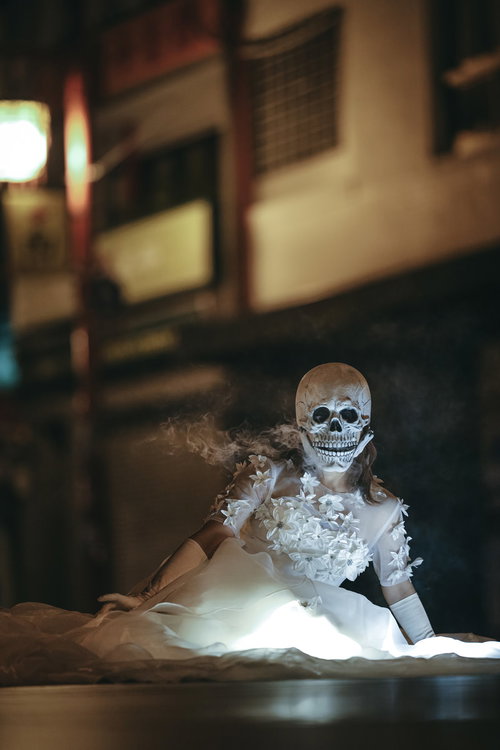 憧れのウェディング姿の怨霊 ハロウィンホラー花嫁