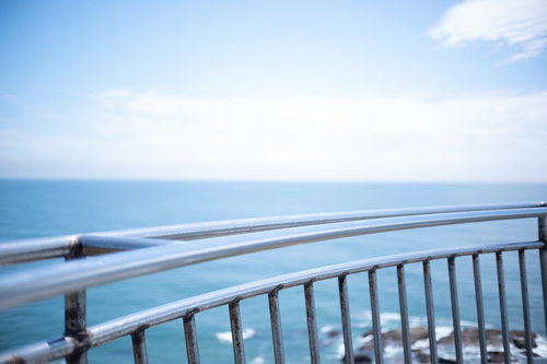 犬吠埼灯台から見た屛風ヶ浦と太平洋の海岸線