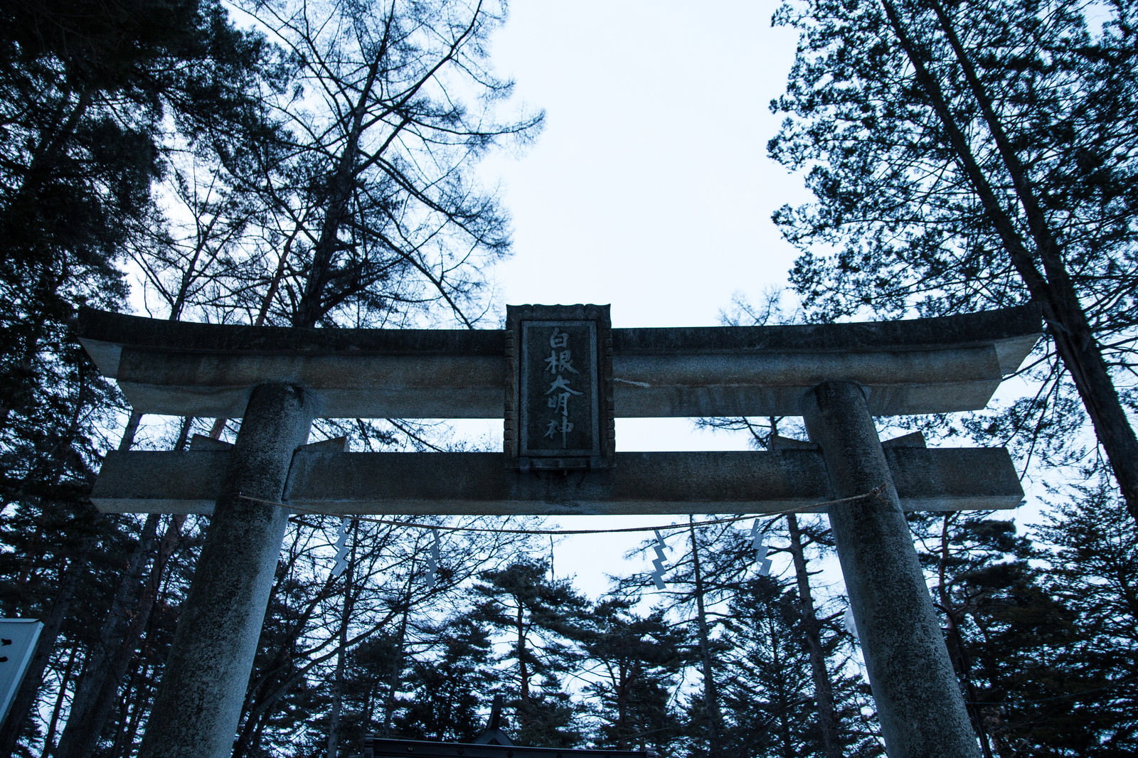 山頂から見下ろす山並みと山道