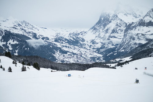 雪山の景観（グリンデルワルト）