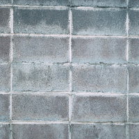 グレーのコンクリートブロック塀のテクスチャの写真