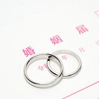 婚姻届とペアリング（令和）の写真