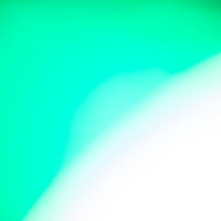 ボケた緑の光と白のグラデーション背景の写真