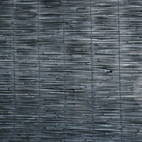 年季の入った簾のテクスチャー：竹編みの経年変化の写真