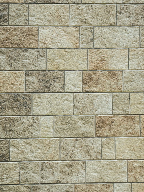 レンガ風の質感が特徴的な壁タイル