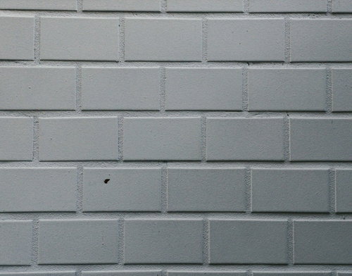 白いレンガタイルの外壁テクスチャ 目地部分のクローズアップ