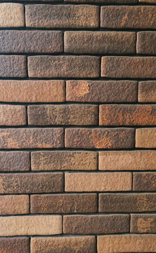 やわらかい質感のレンガ壁のテクスチャー