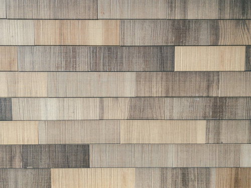 グレーベージュのウッド調壁テクスチャ木板モザイク