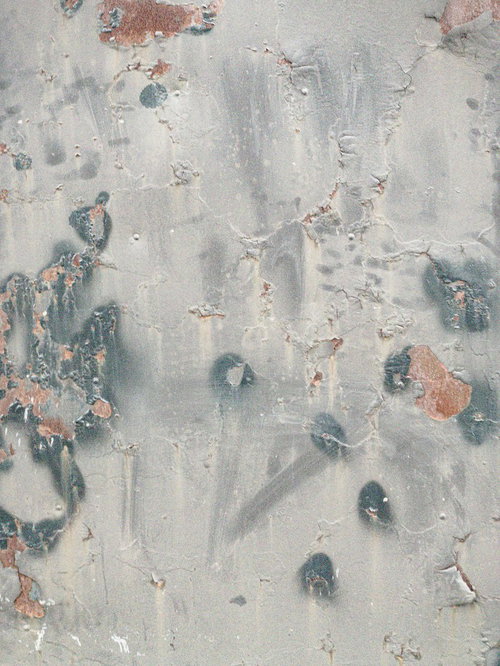 錆が浮いてきた鉄壁のテクスチャー