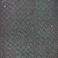 ざらついた錆びた縞鋼板のテクスチャーの写真