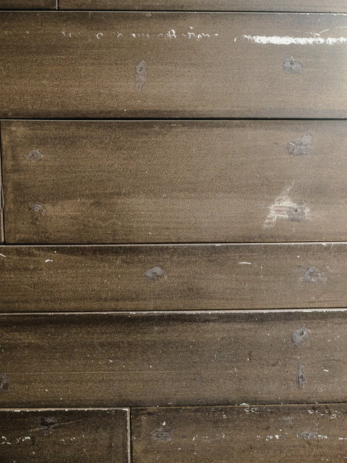 補修跡残る古い板の間のテクスチャ