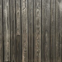 年季の入った木製柵の木目テクスチャーの写真