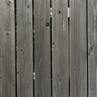 経年感のある木製目隠し塀の縦板テクスチャーの写真