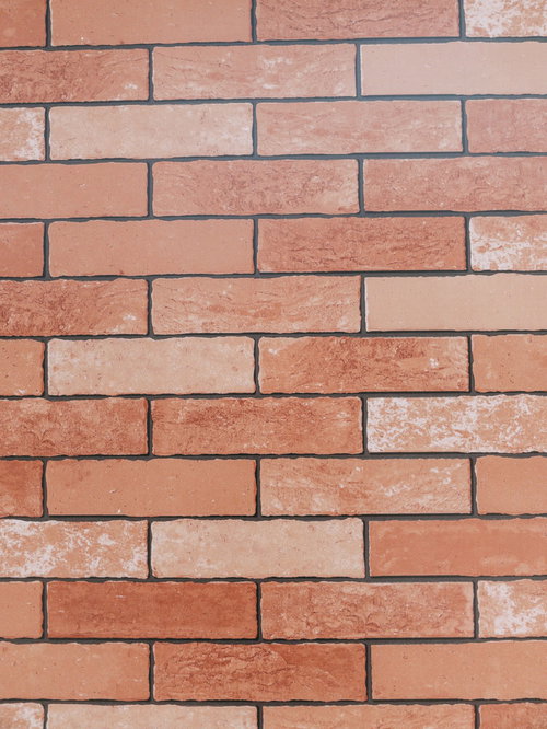赤茶色のレンガ調壁のテクスチャ