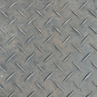 シルバーグレーのチェッカープレートのテクスチャの写真