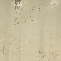 ベージュ色の塗装外壁に残る経年汚れのテクスチャーの写真