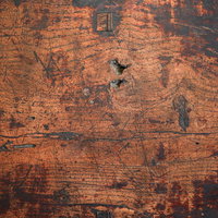 使い込まれたレトロ調の天板テクスチャーの写真