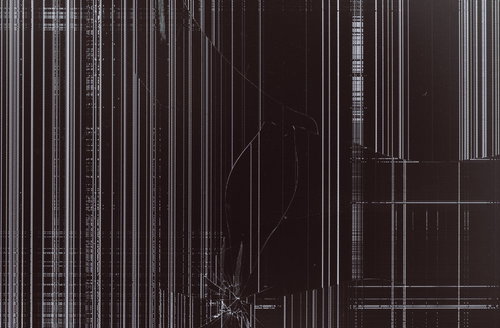 破損して表示がバグった液晶モニターとディスプレイ