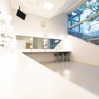 とぎつカナリーホールの控室・メイク室の様子の写真