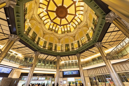 東京駅丸の内北口駅舎の八角形北ドーム天井
