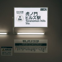 東京メトロ日比谷線 虎ノ門ヒルズ駅の出入り口A2の写真