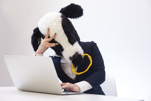 パソコンで仕事のスケジュールをミスった女性