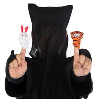 うさぎさんととらさん（黒子）の写真