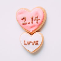 2.14 LOVE バレンタインのアイシングクッキーの写真