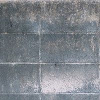 白華したコンクリートブロック塀のテクスチャーの写真