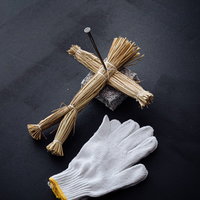 五寸釘を十字に刺した藁人形の呪いと怨念の写真