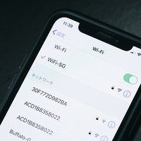 5GHzと2.4GHz帯域を選択するWi-Fi設定画面の写真