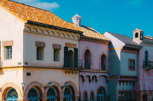 和歌山マリーナシティの地中海風ヨーロッパ街並み