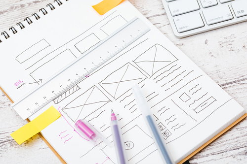 Webデザインのワイヤーフレーム手書き