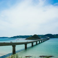 角島大橋（全長1,780 m）の写真