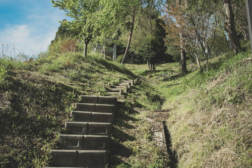 展望台への階段