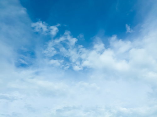 雲の割合が少し多めの空