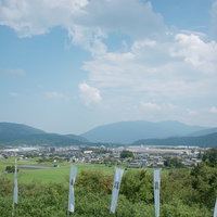 笹尾山展望デッキから見える現在の関ケ原の様子の写真