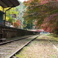 使われなくなった無人の廃駅の写真