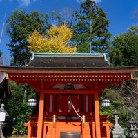北野天満宮創建以前からあり、境内で最も古い摂社地主社の写真